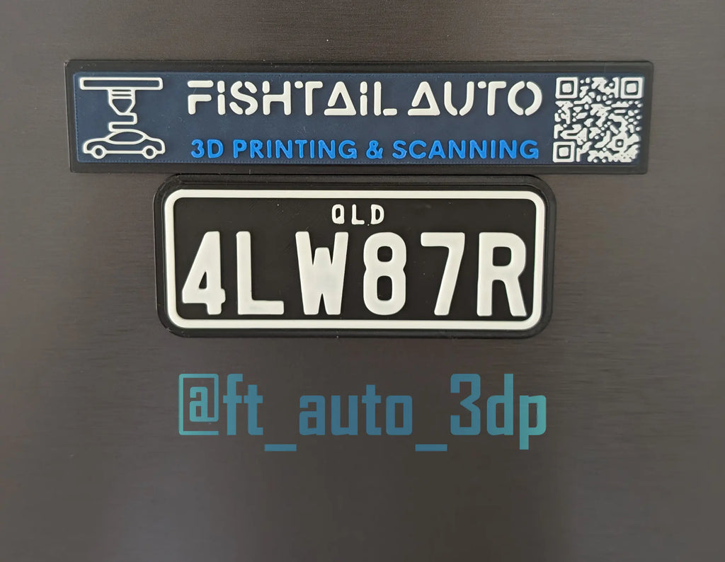 FTA3DP Personalised License Plate Toolbox/Fridge Magnets - Fishtail Auto 3D Printing and Scanning