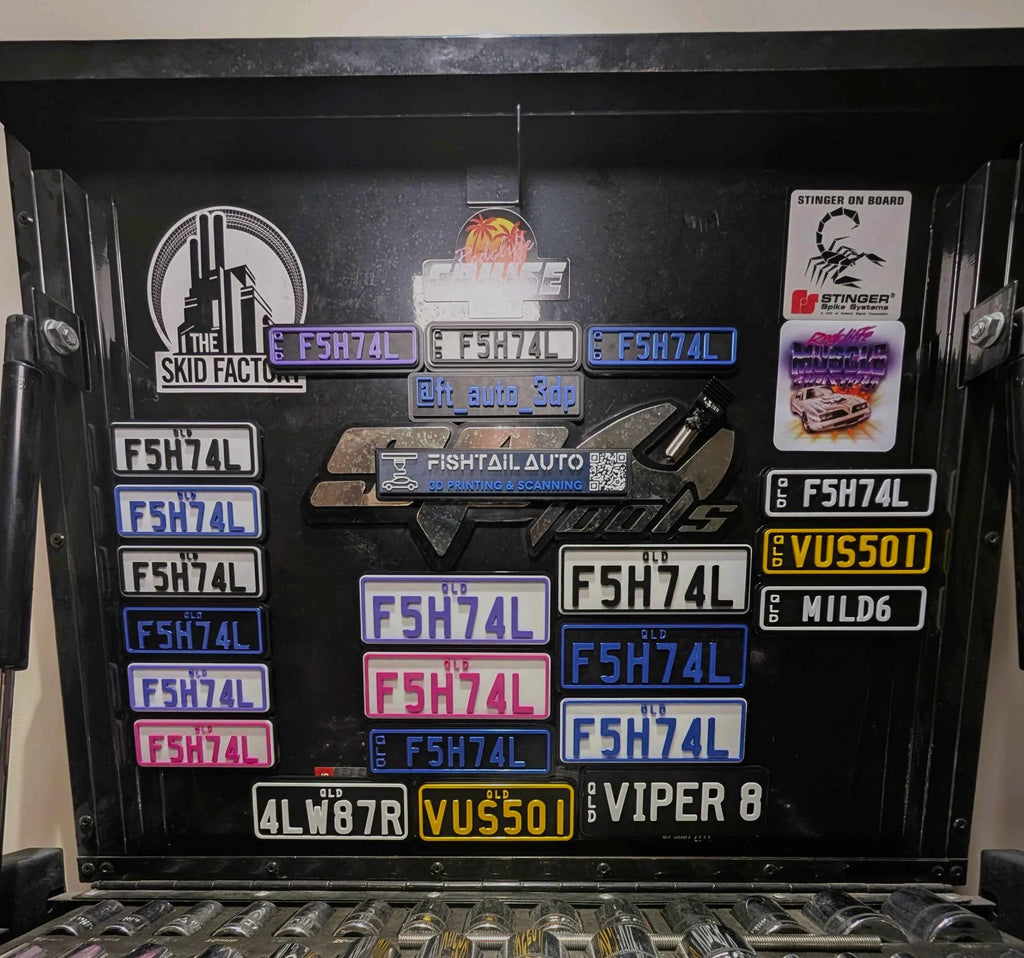 FTA3DP Personalised License Plate Toolbox/Fridge Magnets