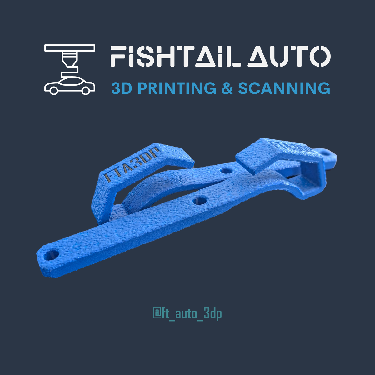 Ford Mustang S550 Seatbelt Guides (Limited Edition Blue) | FTA3DP